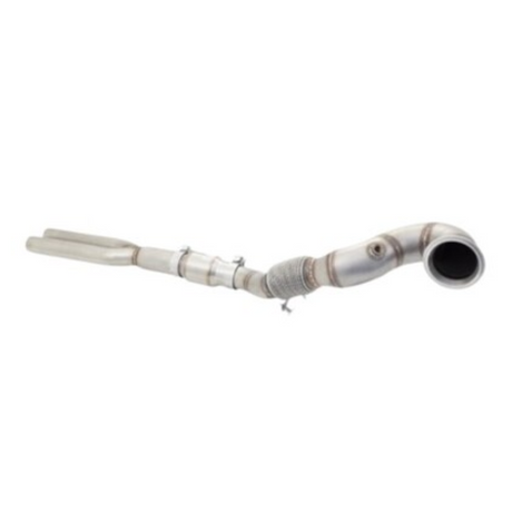 XFORCE 304 STAINLESS STEEL DUMP PIPE WITH CAT (4" TO 3") FITS AUDI RS3 8V HATCH 2015-2017