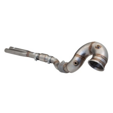 XFORCE 304 STAINLESS STEEL DUMP PIPE WITH CAT (4" TO 3") FITS AUDI RS3 8V HATCH/SEDAN 2017-2021