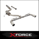 XFORCE CAT BACK EXHAUST SYSTEM WITH VAREX FITS VOLKSWAGEN GOLF TSI 1.4L MK7 MK7.5 MK8 4/2013-ON (ESVW01VKCS)