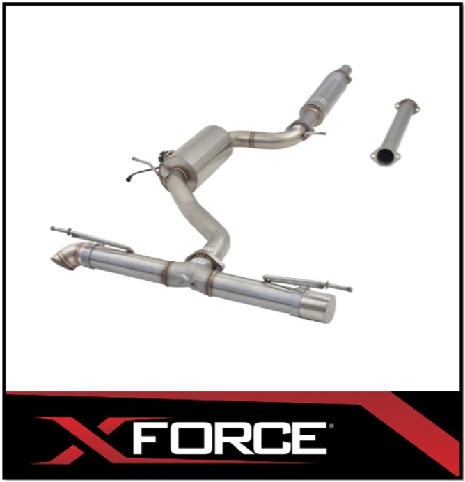 XFORCE CAT BACK EXHAUST SYSTEM WITH VAREX FITS VOLKSWAGEN GOLF TSI 1.4L MK7 MK7.5 MK8 4/2013-ON (ESVW01VKCS)