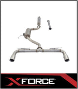XFORCE 304 STAINLESS STEEL CAT BACK EXHAUST SYSTEM FITS VOLKSWAGEN GOLF GTi MK7 MK7.5 MK8 2013-ON
