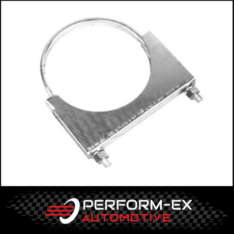 3" 76MM ZINC PLATED FLAT BACK EXHAUST CLAMP (FBC3000)