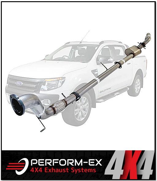 PERFORM-EX 3" STAINLESS STEEL TURBO BACK EXHAUST SYSTEM FITS FORD RANGER PX 3.2L 5CYL 2011-2016
