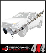 PERFORM-EX 3" STAINLESS STEEL TURBO BACK EXHAUST SYSTEM FITS FORD RANGER PX 3.2L 5CYL 2011-2016
