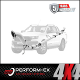 PERFORM-EX 3" STAINLESS STEEL TURBO BACK EXHAUST SYSTEM (DPF DELETE) FITS FORD RANGER PX 3.2L 5CYL 2016-2022 - CAT/MUFFLER (F