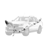 PERFORM-EX 3" STAINLESS STEEL TURBO BACK EXHAUST SYSTEM (DPF DELETE) FITS FORD RANGER PX 3.2L 5CYL 2016-2022 - CAT/MUFFLER (F