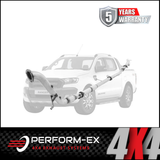 PERFORM-EX 3" STAINLESS STEEL TURBO BACK EXHAUST SYSTEM (DPF DELETE) FITS FORD RANGER PX 3.2L 5CYL 2016-2022 - CAT/PIPE ONLY