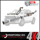 PERFORM-EX 3" STAINLESS STEEL TURBO BACK EXHAUST SYSTEM WITH DPF DUMMY FITS FORD RANGER PX 3.2L TD 10/2016-5/2022