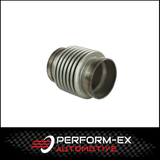 STAINLESS STEEL 4" LONG X 3" (76MM) EXHAUST RACE FLEX BELLOW WITH INNER SLEEVE (FLEX4300C)