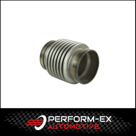 STAINLESS STEEL 4" LONG X 3" (76MM) EXHAUST RACE FLEX BELLOW WITH INNER SLEEVE (FLEX4300C)