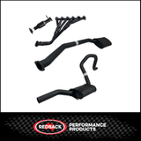 REDBACK EXTRACTORS, HI FLOW CAT, 2.5" CATBACK WITH REAR MUFFLER FITS FORD FALCON EA EB ED EF EL AU 4.0L 6CYL SEDAN