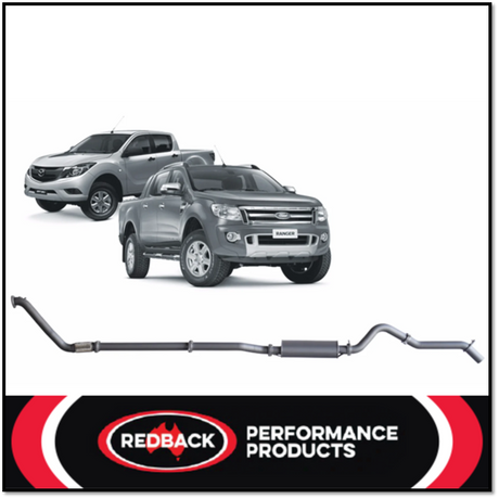 REDBACK 3" 409 STAINLESS STEEL TURBO BACK EXHAUST SYSTEM FITS FORD RANGER PX I PX II 3.2L 5CYL 2011-2016