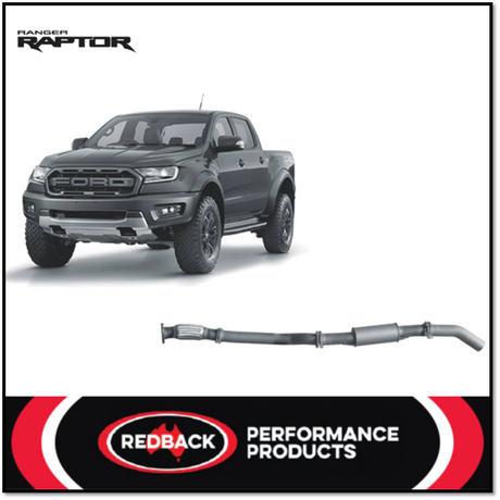 REDBACK 3" 409 STAINLESS STEEL DPF BACK EXHAUST SYSTEM FITS FORD RANGER RAPTOR PX III 2.0L BI-TURBO 10/2018-5/2022 -  RESONAT