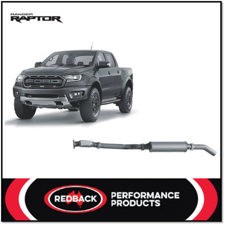 REDBACK 3" 409 STAINLESS STEEL DPF BACK EXHAUST SYSTEM FITS FORD RANGER RAPTOR PX III 2.0L BI-TURBO 10/2018-5/2022 -  RESONAT