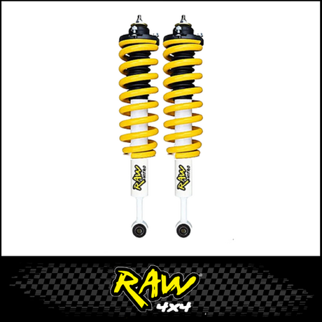 RAW 4X4 NITRO COMPLETE FRONT STRUTS (2" RAISED) FITS FORD RANGER PXII 6/2015-6/2018 (0-50KG)