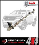 PERFORM-EX 3" STAINLESS STEEL TURBO BACK EXHAUST SYSTEM FITS HOLDEN COLORADO RG 2.8L 4CYL 2012-9/2016