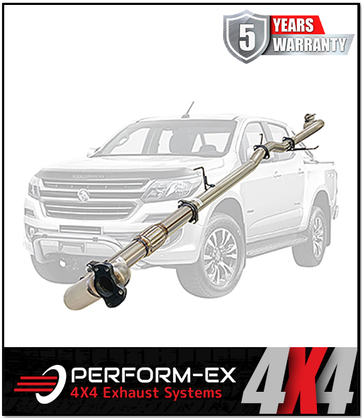 PERFORM-EX 3" STAINLESS STEEL TURBO BACK EXHAUST SYSTEM FITS HOLDEN COLORADO RG 2.8L 4CYL 2012-9/2016