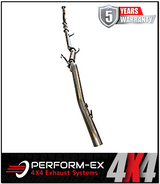 PERFORM-EX 3" STAINLESS STEEL TURBO BACK EXHAUST SYSTEM (DPF DELETE) FITS HOLDEN COLORADO RG 2.8L TD 9/2016-6/2020 - CAT/HOTD