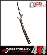 PERFORM-EX 3" STAINLESS STEEL TURBO BACK EXHAUST SYSTEM (DPF DELETE) FITS HOLDEN COLORADO RG 2.8L TD 9/2016-6/2020 - CAT/PIPE