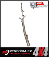 PERFORM-EX 3" STAINLESS STEEL TURBO BACK EXHAUST SYSTEM (DPF DELETE) FITS HOLDEN COLORADO RG 2.8L TD 9/2016-6/2020