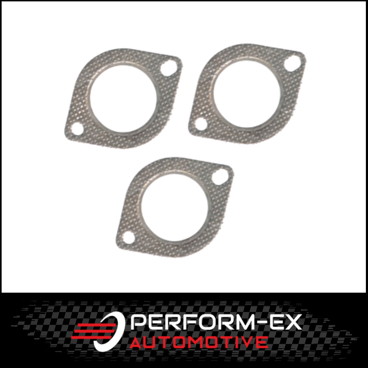 3 X EXHAUST FLANGE GASKET 2 1/2" (63MM) 106MM BOLT HOLE CENTRE TO SUIT COMMODORE