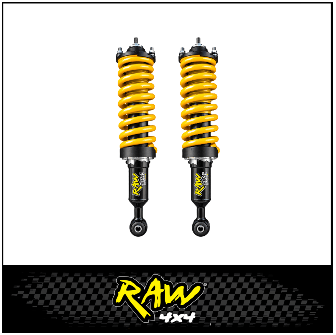 RAW 4X4 NITRO MAX COMPLETE FRONT STRUTS (2" RAISED) FITS TOYOTA HILUX GUN226R N90 2025-ON