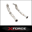 FORD FALCON FG FPV GT/GS V8 5.0L SUPERCHARGED SEDAN/UTE XFORCE 304 STAINLESS STEEL HEADERS 1 7/8" & HIGH FLOW 3" METALLIC CATS