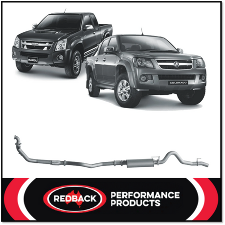 REDBACK 3" 409 STAINLESS STEEL TURBO BACK EXHAUST SYSTEM FITS HOLDEN COLORADO RC 3.0L 7/2008-5/2012