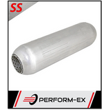 PERFORATED 409 STAINLESS STEEL HOTDOG 2.5" 63MM IN/OUT X 12" LONG (HD12250P-409)