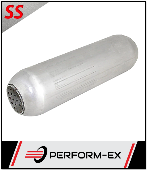 PERFORATED 409 STAINLESS STEEL HOTDOG 2.5" 63MM IN/OUT X 15" LONG (HD15250P-409)