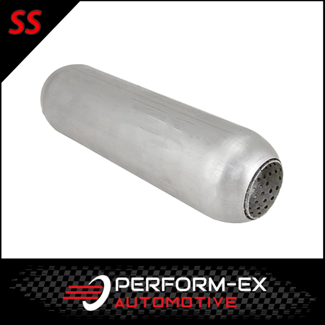 PERFORATED 409 STAINLESS STEEL HOTDOG 2.5" 63MM IN/OUT X 15" LONG (HD15250P-409)