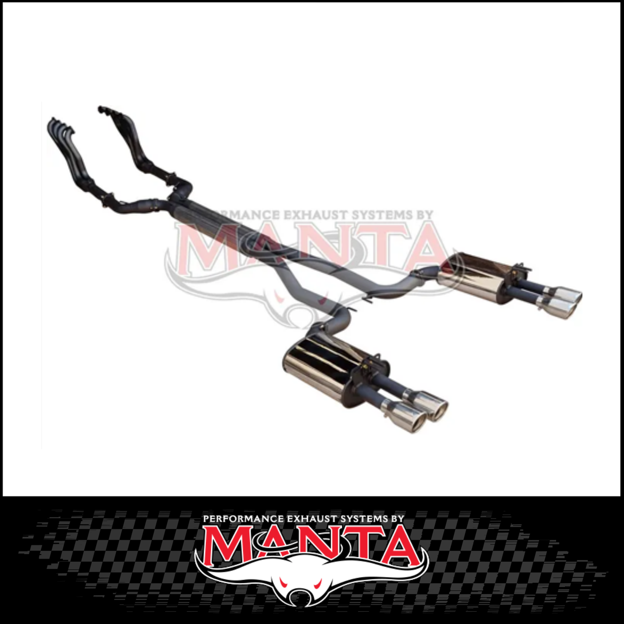 DPE BY MANTA ENGINE BACK STAINLESS STEEL EXHAUST FITS HOLDEN COMMDORE VE VF 6.0L 6.2L V8 SEDAN/WAGON (HOLK128S-178)