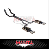 DPE BY MANTA ENGINE BACK STAINLESS STEEL EXHAUST FITS HOLDEN COMMDORE VE VF 6.0L 6.2L V8 SEDAN/WAGON (HOLK128S-178)