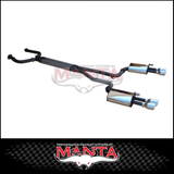 DPE BY MANTA 2.5" CAT BACK STAINLESS STEEL EXHAUST SYSTEM FITS HOLDEN COMMODORE VE VF 6.0L 6.2L V8 SEDAN/WAGON (HOLK128S25-CB)