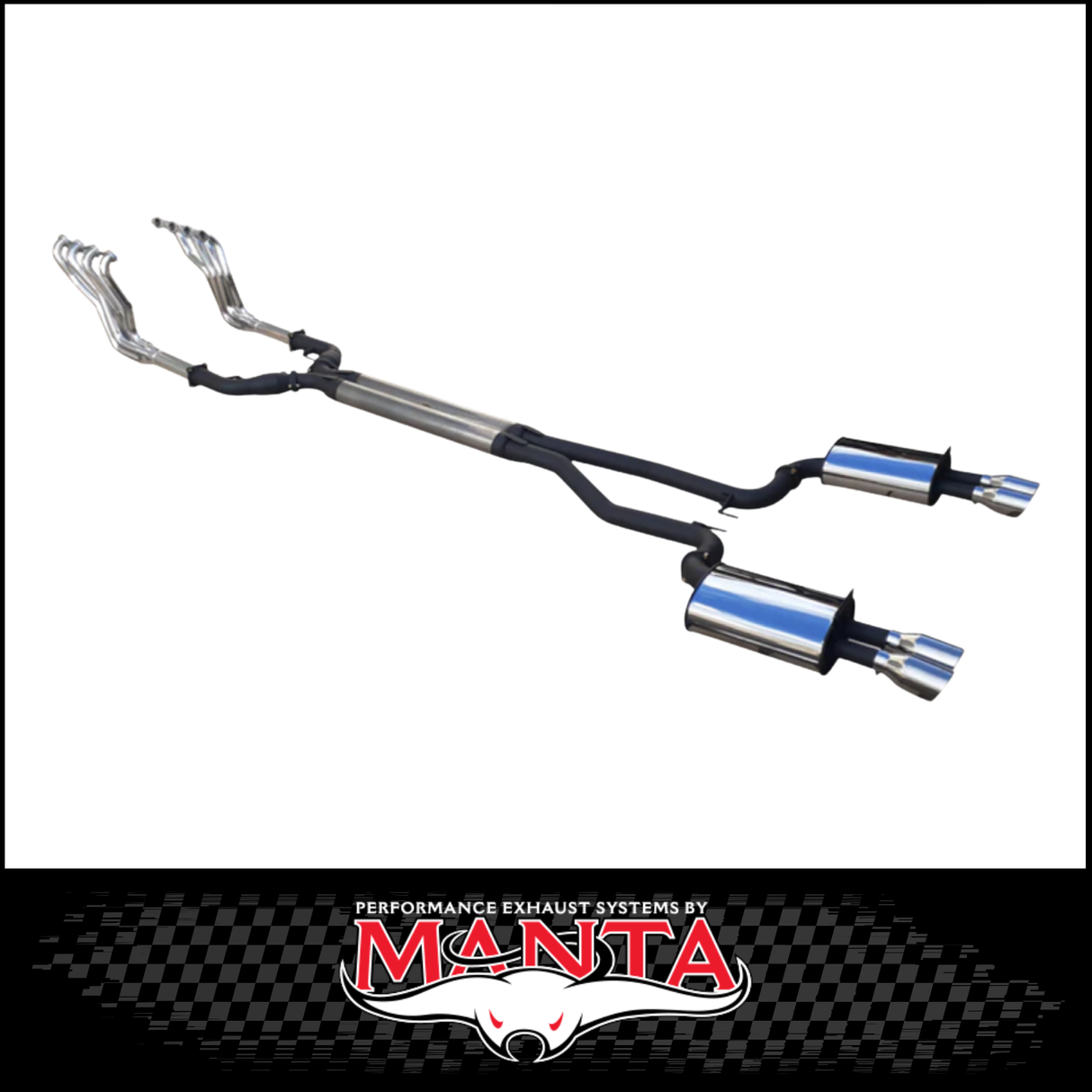 DPE BY MANTA ENGINE BACK STAINLESS STEEL EXHAUST FITS HOLDEN COMMDORE VE VF 6.0L 6.2L V8 SEDAN/WAGON (HOLK128S3-178)