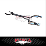DPE BY MANTA 3" CAT BACK STAINLESS STEEL EXHAUST SYSTEM WITH BI MODAL FITS HOLDEN COMMODORE VE VF 6.0L 6.2L V8 SEDAN/WAGON (HOLK128S3-CB-BM)