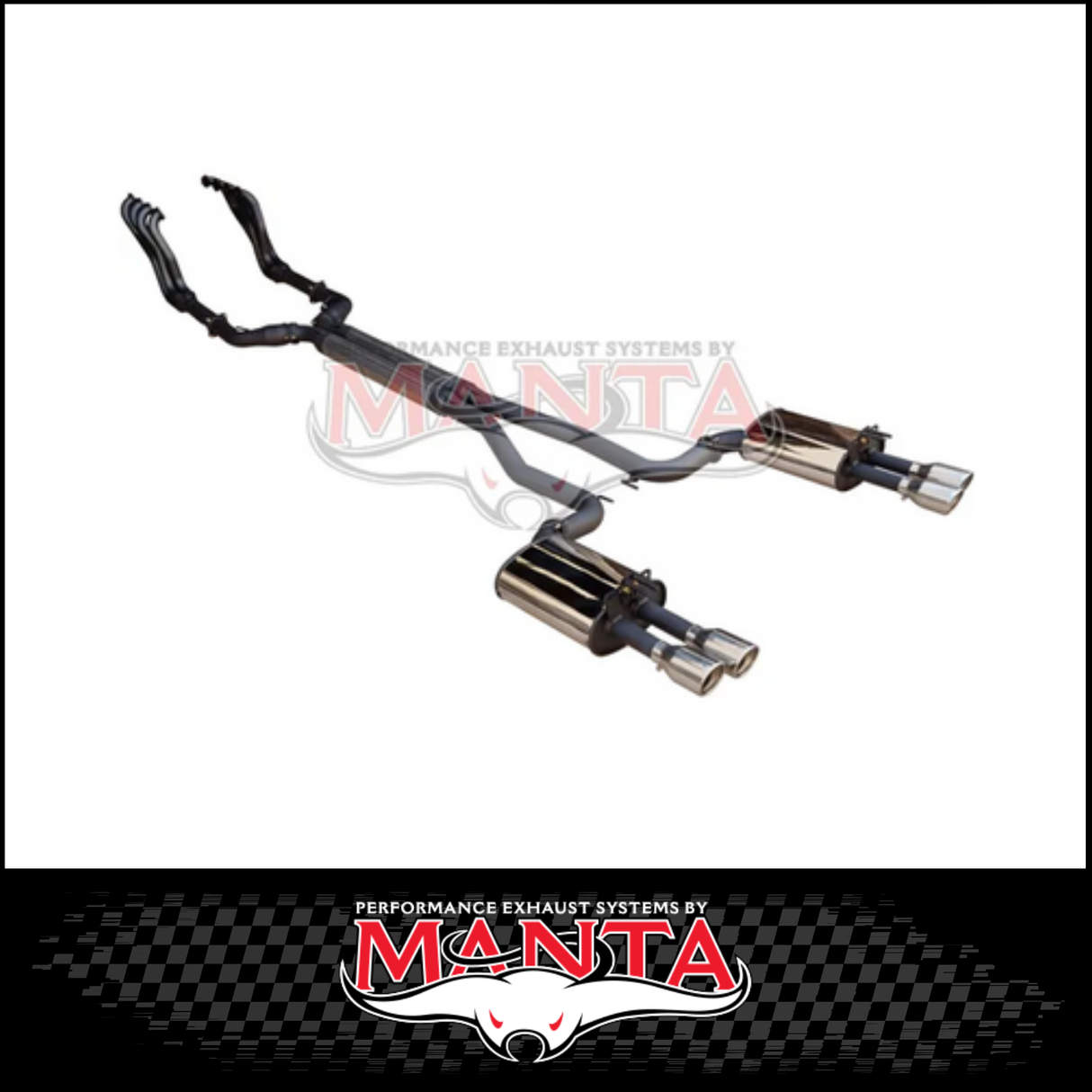 DPE BY MANTA 2.5" ENGINE BACK STAINLESS STEEL EXHAUST SYSTEM FITS HOLDEN COMMODORE VE VF 6.0L 6.2L V8 UTE (HOLK128U25-134C)