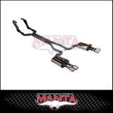 DPE BY MANTA 2.5" ENGINE BACK STAINLESS STEEL EXHAUST SYSTEM FITS HOLDEN COMMODORE VE VF 6.0L 6.2L V8 UTE (HOLK128U25-134C)