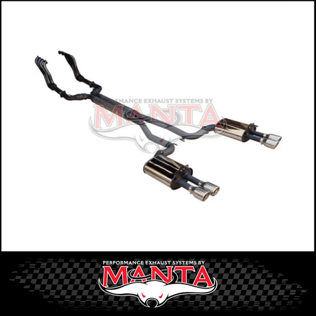 DPE BY MANTA 2.5" ENGINE BACK STAINLESS STEEL EXHAUST SYSTEM FITS HOLDEN COMMODORE VE VF 6.0L 6.2L V8 UTE (HOLK128U25-134C)