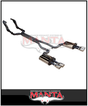 DPE BY MANTA 2.5" ENGINE BACK STAINLESS STEEL EXHAUST SYSTEM FITS HOLDEN COMMODORE VE VF 6.0L 6.2L V8 UTE (HOLK128U25-134)
