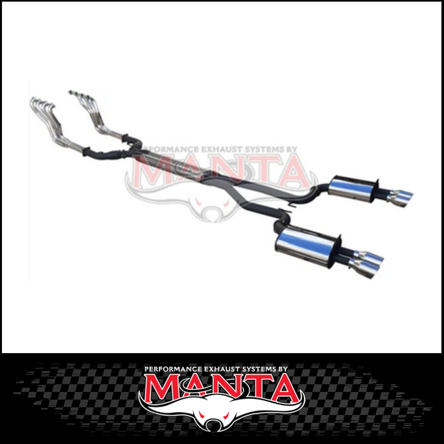 DPE BY MANTA 2.5" ENGINE BACK STAINLESS STEEL EXHAUST SYSTEM FITS HOLDEN COMMODORE VE VF 6.0L 6.2L V8 UTE (HOLK128U25-178C)