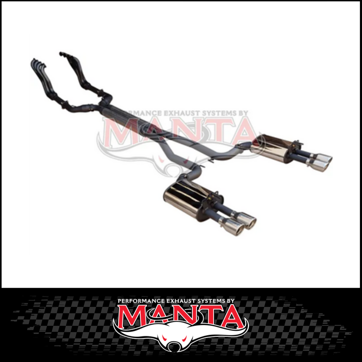 DPE BY MANTA 2.5" ENGINE BACK STAINLESS STEEL EXHAUST SYSTEM FITS HOLDEN COMMODORE VE VF 6.0L 6.2L V8 UTE (HOLK128U25-178)