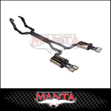 DPE BY MANTA 2.5" ENGINE BACK STAINLESS STEEL EXHAUST SYSTEM FITS HOLDEN COMMODORE VE VF 6.0L 6.2L V8 UTE (HOLK128U25-178)