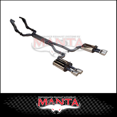 DPE BY MANTA 2.5" ENGINE BACK STAINLESS STEEL EXHAUST SYSTEM FITS HOLDEN COMMODORE VE VF 6.0L 6.2L V8 UTE (HOLK128U25-178)