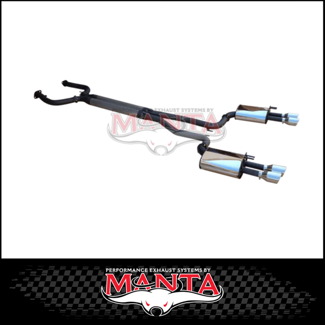 DPE BY MANTA 3" CAT BACK STAINLESS STEEL EXHAUST SYSTEM FITS HOLDEN COMMODORE VE VF 6.0L 6.2L V8 UTE (HOLK128U3-CB)