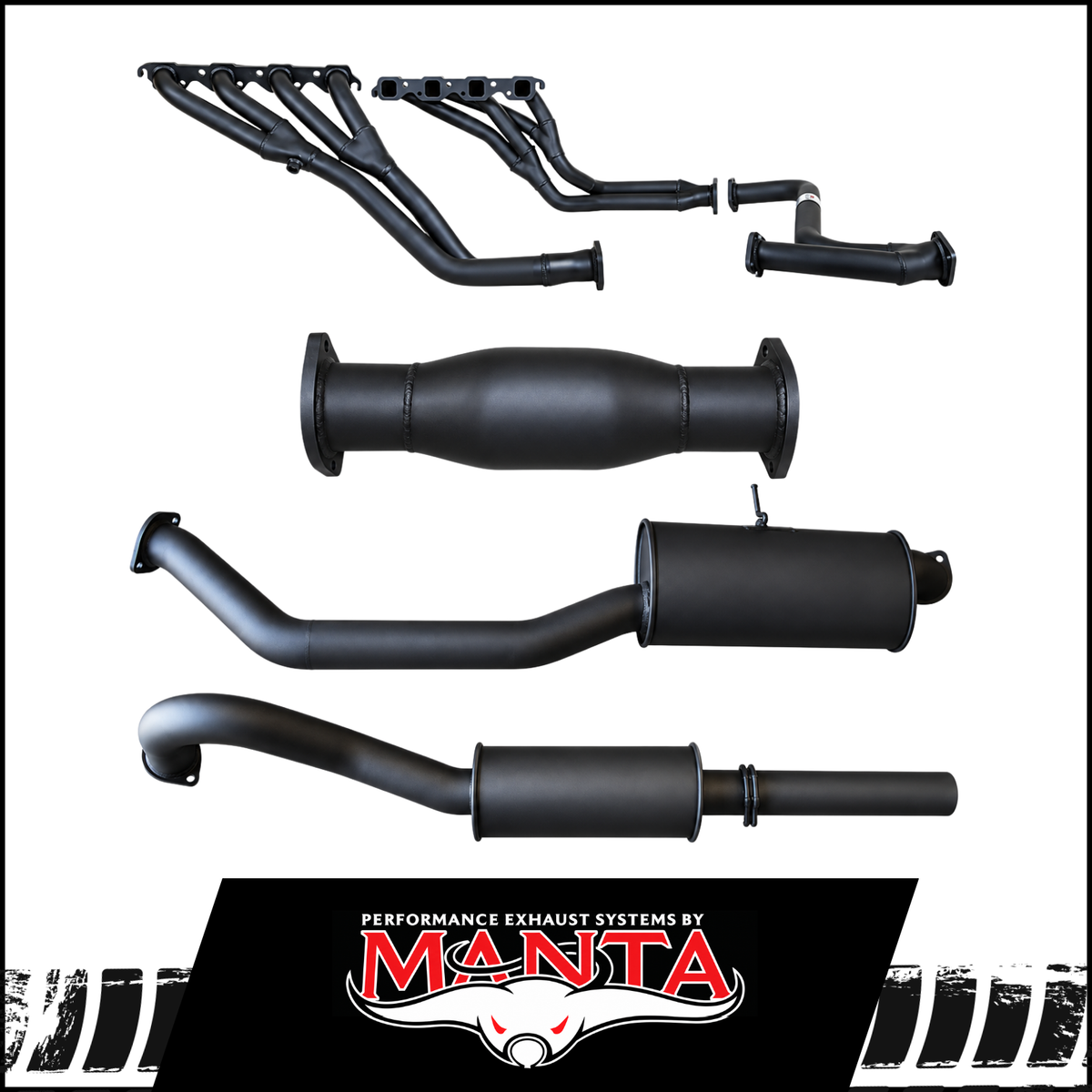 MANTA ENGINE BACK EXHAUST SYSTEM FITS HOLDEN COMMODORE VN VP VR VS 5.0L V8 AUTO SEDAN (MKHN0383)