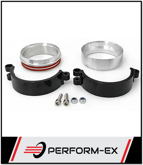 2" (51MM) ALUMINIUM ANODIZED BLACK INTERCOOLER CLAMP KIT (ICC200-AAB)