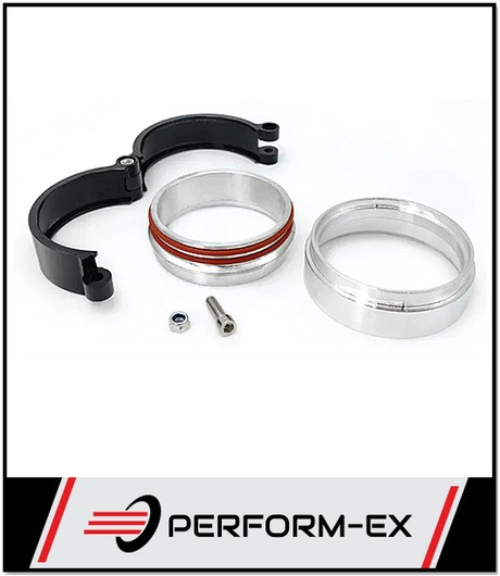 2" (51MM) ALUMINIUM ANODIZED BLACK INTERCOOLER CLAMP KIT (ICC200-AAB)