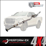 PERFORM-EX 3" STAINLESS STEEL DPF BACK EXHAUST SYSTEM FITS ISUZU D-MAX RG 3.0L 4CYL 1/2020-ON