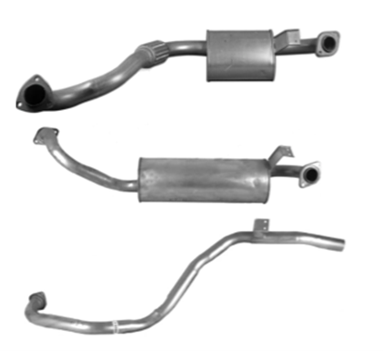 STANDARD ENGINE BACK EXHAUST SYSTEM FITS TOYOTA LANDCRUISER HZJ80R 1/90-12/97